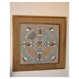 Magical Navajo Fine Art Sand Painting - R. Garcia - Buffalo