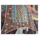 Stunning Vintage Handpainted Indian Silk Pair - Illuminated Elephants