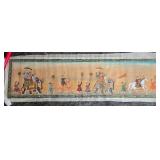 Stunning Vintage Handpainted Indian Silk - Royal March