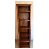 Elegant 6-Shelf Narrow Bookcase