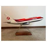 Frontier Airlines Boeing 737-200 Model Airplane with Mount