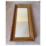 Vintage Gold Gilt Frame Tall Accent Mirror