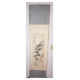 Stunning Antique Japanese Kakejiku Hanging Scroll - Bamboo