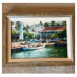 Hawaiian Fine Art Painting - George Allan - Corner of the Harbor