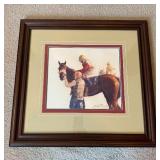 Brilliant Original Racehorse Watercolor Painting - James L. Crow