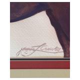 Brilliant Original Racehorse Watercolor Painting - James L. Crow