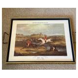 Classic British Etching Print Serving Tray - Full Cry