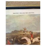 Classic British Etching Print Serving Tray - Full Cry