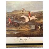 Classic British Etching Print Serving Tray - Full Cry