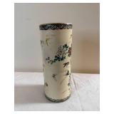Antique Chinese Handpainted Cylinder Vase
