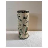 Antique Chinese Handpainted Cylinder Vase