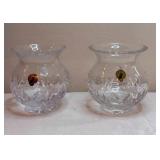 Fine Waterford Crystal Vase Pair