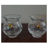 Fine Waterford Crystal Vase Pair