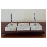 Fine Waterford Crystal Desk Set - (3)