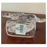 Fine Leaded Crystal Horse & Jockey Figure