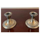 Vintage Gorham Weighted Sterling Silver Candlestick Pair