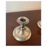 Vintage Gorham Weighted Sterling Silver Candlestick Pair