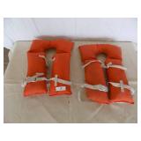 2 – Vintage orange life vests
