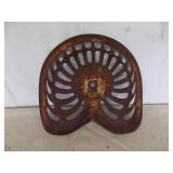 Antique cast-iron tractor seat, Champion brand
