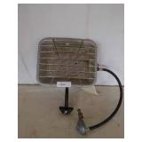 8” - LP heater 12,588 max BTU