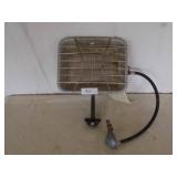 8” - LP heater 12,588 max BTU