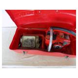 Homelite chainsaw with case Model: XL2 automatic, pulls over