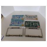 License plates & 2 - plate holders “Iowa Hawkeyes”