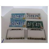 License plates & 2 - plate holders “Iowa Hawkeyes”