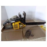 Mac 3818 Chainsaw, Anti-Vibration Chain Is Off, Pulls Over With Chain And Cover (In Garage)