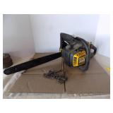 Mac 3818 Chainsaw, Anti-Vibration Chain Is Off, Pulls Over With Chain And Cover (In Garage)