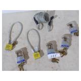 Locks Bike Coated Cable, Two Gun Locks