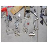 Miscellaneous Hardware Battery Box, Hitch Pins, Starter, Carb Gasket