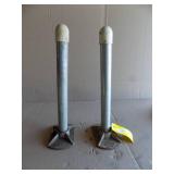 2 Dock Legs with Pads 1 3/4” x 18”