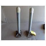 2 Dock Legs with Pads 1 3/4” x 18”