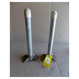 2 Dock Legs with Pads 1 3/4” x 18”