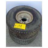2 Lawn Tractor Tires / 5 Hole    