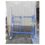 Scaffolding, Blue, 60”x60” Step Frame, with 4x 7’ braces