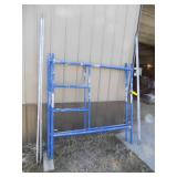 Scaffolding, Blue, 60”x60” Step Frame, with 4x 7’ braces