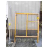 Scaffolding & Braces, Yellow, 60x76, with 2- 7’ brace pipes (In Shed)