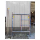 Scaffolding & Braces, Red & Blue, 60x76, with 2 - 7’ brace angle iron
