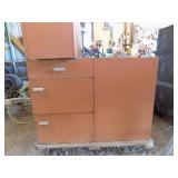 Vintage Metal Cabinet (3 pieces)