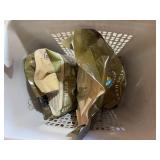 Collection of Garden Supplies Including Peat Moss and Earth Science Sulfur