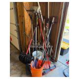 Collection of Various Gardening and Landscaping Tools