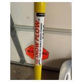 Snow Removal Tools: The Snow Plow Pusher and ACE Metal Shovel
