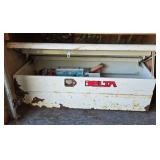 Delta White Metal Storage Trunk with Assorted Tools