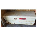 Delta White Metal Storage Trunk with Assorted Tools