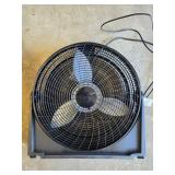 Set of 2 Box Fans by Commercial Electric and Lasko