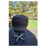 Used Black and Grey Office Chair with Armrests