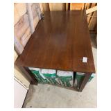 Wooden Table - Contents Under Table Not Inc