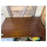 Wooden Table - Contents Under Table Not Inc